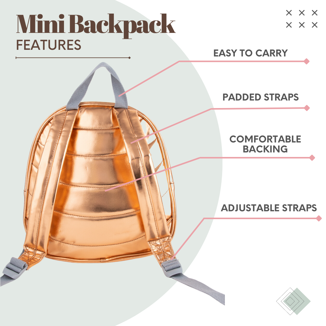 Mini Backpack | Gold