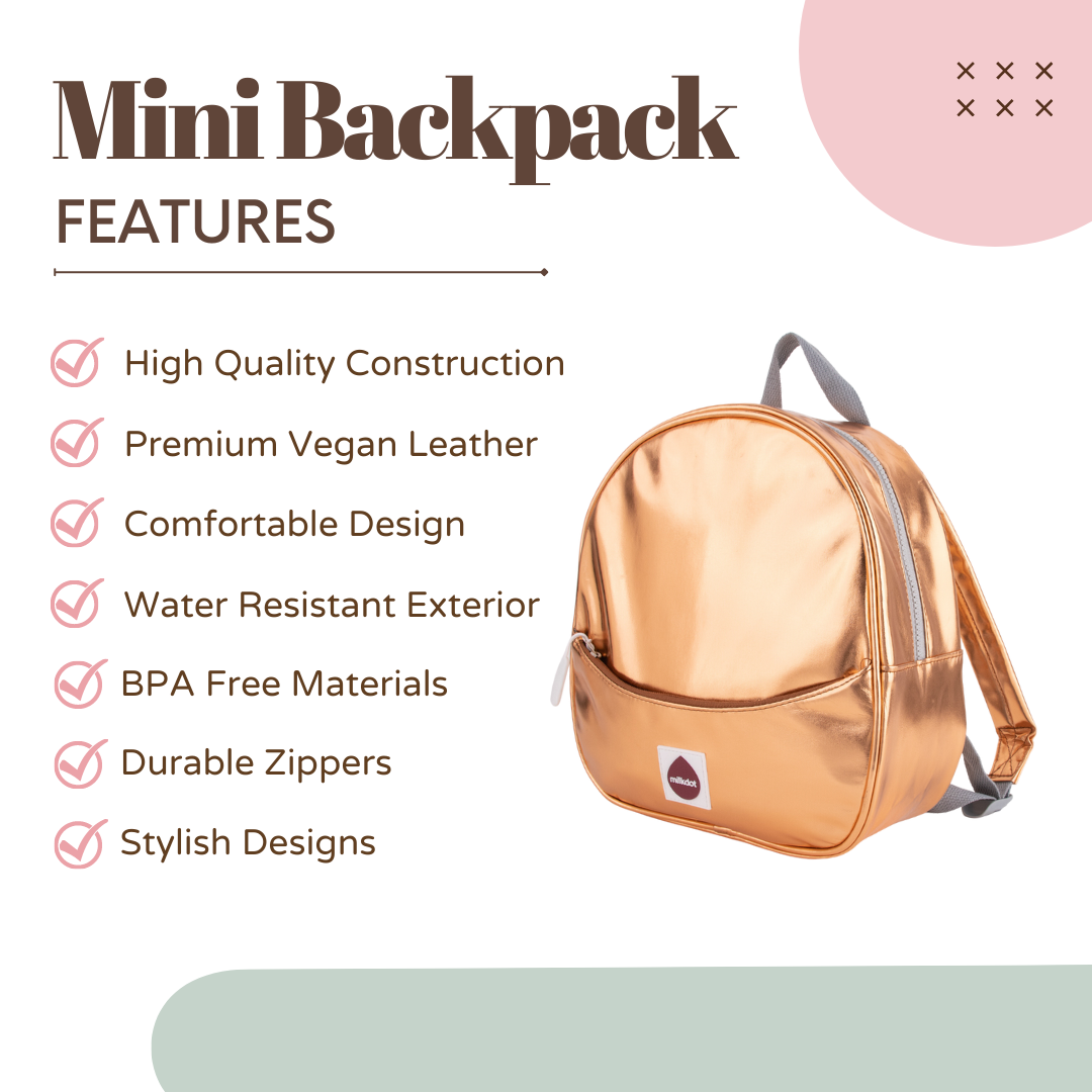 Mini Backpack | Gold