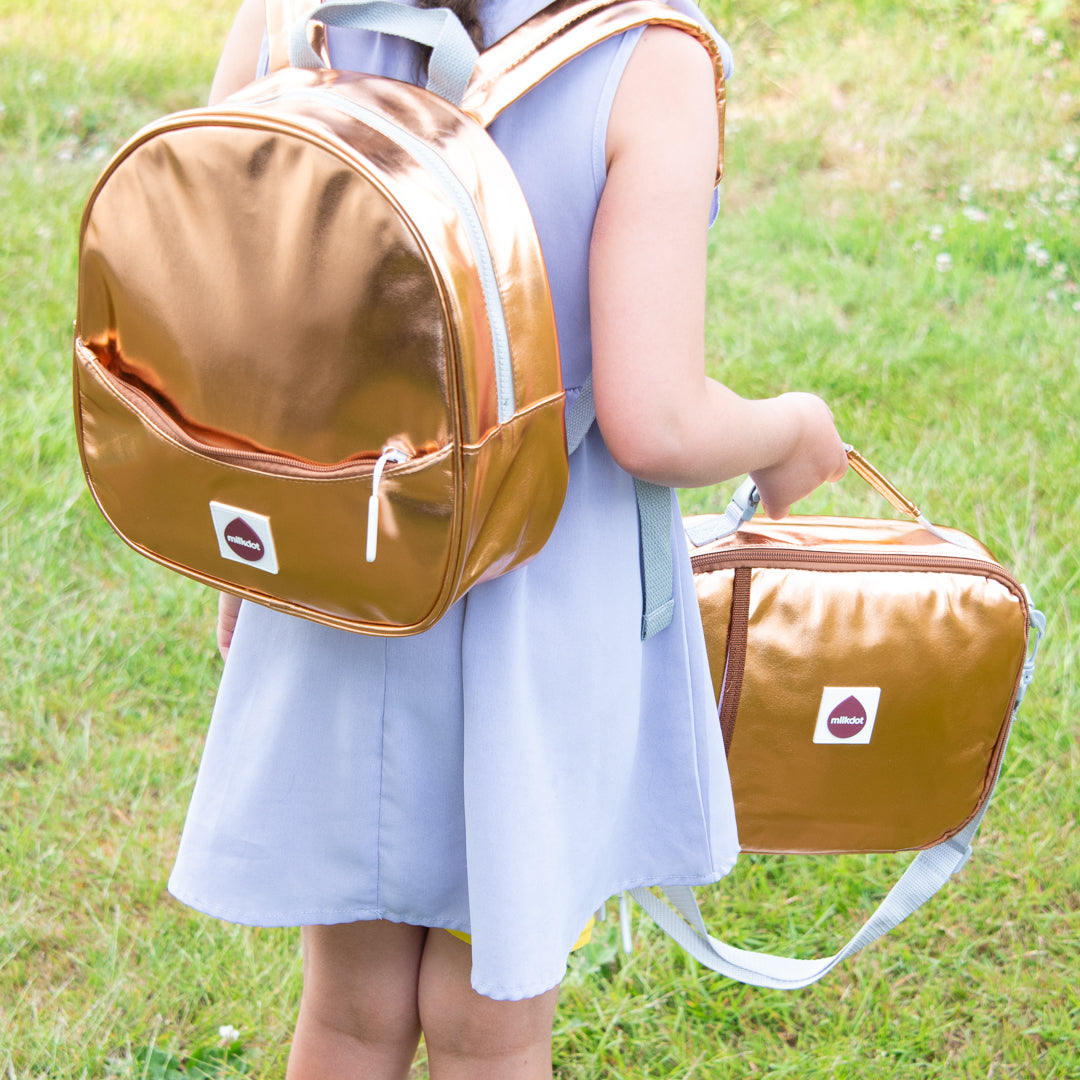 Classic Lunch Bag | Gold Metallic