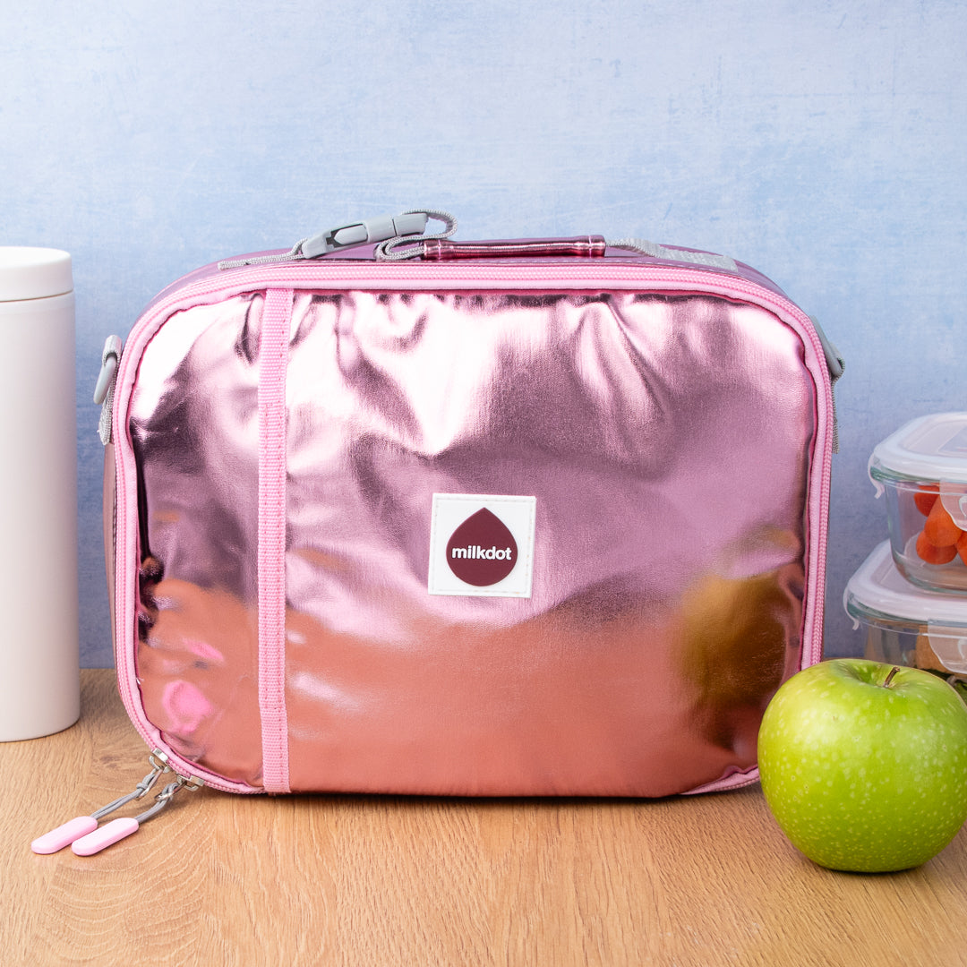 Classic Lunch Bag | Pink Metallic