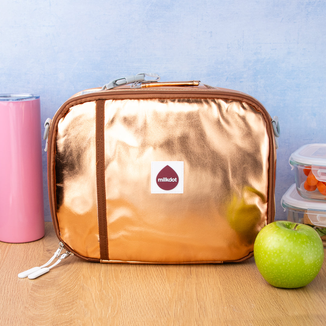 Classic Lunch Bag | Gold Metallic