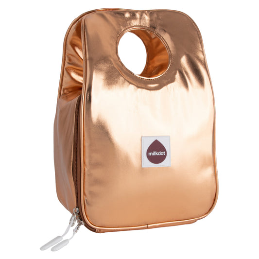 Lunch Tote | Gold Metallic