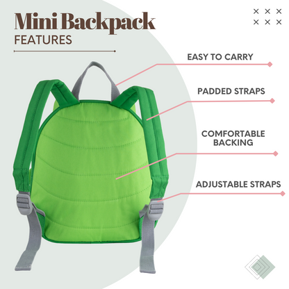green super mini backpack Rains a hanging inside pocket Mini Backpack | Green