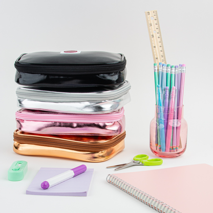Pencil Case | Pink Metallic