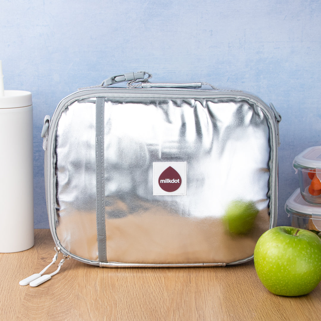 Classic Lunch Bag | Silver Metallic